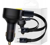 Car Charger Baseus Enjoyment With Cable Usb-c, 33w (black)