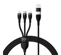 Baseus Flash II 3in1 100W 120 cm Câble de charge Noir