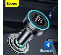 Baseus FM transmetteur modulateur voiture sans fil Bluetooth 5.0 USB chargeur rapide Auto Aux Radio lecteur Mp3 musique mains libres voiture Kit