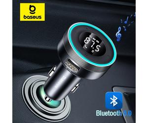 Baseus FM transmetteur modulateur voiture sans fil Bluetooth 5.0 USB chargeur rapide Auto Aux Radio lecteur Mp3 musique mains libres voiture Kit