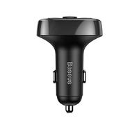 Baseus Fm Transmitter T Typed Bluetooth 2xusb Microsd (Black)