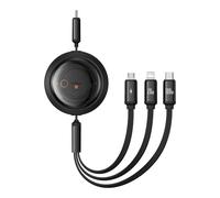 Baseus Free2Draw câble USB 1,1 m USB C USB C/Micro-USB B/Lightning Noir