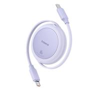 Baseus Free2pull Mini Usb-C To Usb-C 60w Usb Cable, 1m (Purple)