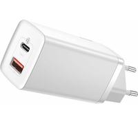 Baseus GaN2 Lite Fast 65W USB / USB Type C Quick Charge 3.0 Power Delivery (Galliumnitrid) weiß (CCGAN2L-B02)