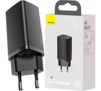 Baseus Gan2 Lite, Usb + Usb-C, 65W, Eu (Noir) chargeur secteur