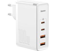 Baseus GaN2 Pro Quick Travel Charger / Chargeur, 2x USB-C + 2x USB, 100W, blanc