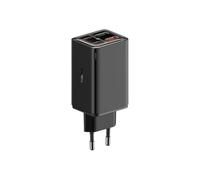 Chargeur Mural Gan (P10162701113-00)2x Usb, 2x Type-C, 65w, Avec Câble Type-C Vers Type-C - Baseus - Noir