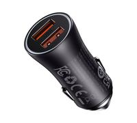 Baseus Golden Contactor Max chargeur rapide de voiture 2x USB 60 W Quick Charge gris foncé (CGJM000013)