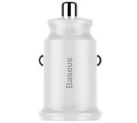 Baseus Grain 2X Chargeur de voiture Usb 5V 3.1A (Blanc)