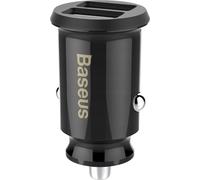 Baseus Grain 2X Chargeur de voiture Usb 5V 3.1A (Noir)