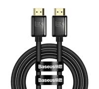 Baseus High Definition Series HDMI 2.1 Cable, 8K 60Hz, 3D, HDR, 48Gbps, 2m (Black)