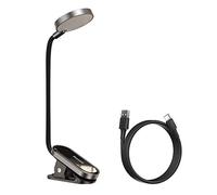Baseus Lampe de lecture Comfort – Pince, 3 niveaux de luminosité – Gris