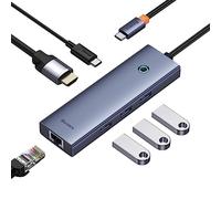 Hub 6w1 Baseus Ultrajoy 6-port ( Usb-c To 1xhdmi4kᤞhz + 3xusb 3.