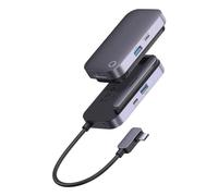 Baseus HUB for Smartphones and Tablets PadJoy 4-in-1 (USB 3.0, HDMI 2.0 4K 30Hz, Type-C Female 100W, 3.5 mm Jack Socket) with Type-C Output, Gray (WKWJ000013)