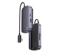 Baseus Concentrateur USB-C 6-en-1 PadJoy Gris Foncé Universel