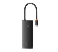baseus adapter hub type-c sur 3xusb3.0 + type-c + hdmi 4k pd 100w (wkqx040001) noir