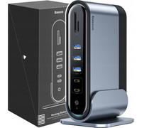 Baseus Hub multifonctionnel 3Xusb/2Xusb/2Xusb C/Lecteur de cartes/Aux/3Xhdmi/Rj45