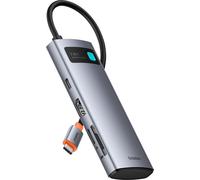 Baseus Hub USB C 7 en 1 adaptateur avec HDMI 4K@60Hz, 100W PD, 3 A 3.0 5Gbps, lecteur de cartes SD/TF, station d'accueil pour iPhone 15, ordinateur portable MacBook/Surface Pro/iPad/Steam Deck/Rog All
