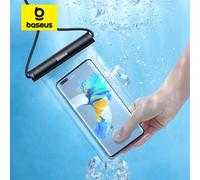 Baseus IPX8 étanche téléphone sac étui pour IPhone 13 12 Samsung Xiaomi universel natation plongée sous-marine téléphone pochette sac étui Blue
