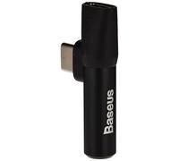 Baseus L41 Convertisseur Type C pour connecteur Type C + connecteur 3,5 mm Noir