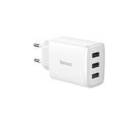 baseus Ladowarka sieciowa compact 3xusb 17w (ccxj020102) biala