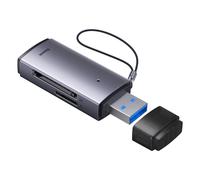 Baseus Lecteur de carte USB-A – Série Lite – SD/TF USB 3.0 Prêt à l'emploi – Gris