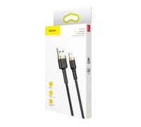 Baseus Lightning Cafule Cable 1.5a 2m Gold + Black (calklf-cv1)