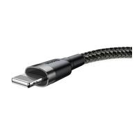 Baseus Lightning Cafule Cable, 2a, 3m Gray/black (calklf-rg1)