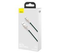 Baseus Lightning Cafule Series Metal Data Cable 2.4A 1m Green (CALJK-