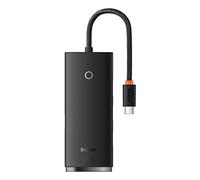 baseus adapter hub type-c sur 4xusb3.0 0,25 metra (wkqx030301) noir