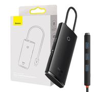 Baseus Lite 5w1 Series Hub USB-C vers 3x USB 3.0 + USB-C + HDMI (noir)