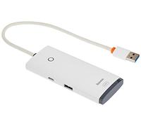 lite series hub multifonctionnel 4en1 usb 4x usb 3.2 generation 1 25 cm blanc (wkqx030002)
