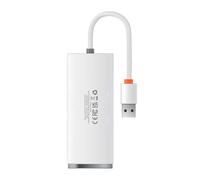 Baseus Lite Series Hub 4in1 Usb To 4x Usb 3.0, 25cm (white)