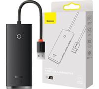 Baseus Lite Series Hub 4in1 USB vers 4x USB 3.0, 25 cm (Noir)
