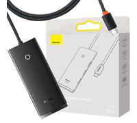 Baseus Lite Series HUB Adapter USB Type C - 4x USB 3.0 1m noir (WKQX030401)