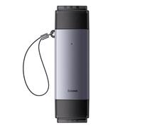 Baseus Lite Series Lecteur de cartes mémoire SD/TF, USB + USB-C (gris)