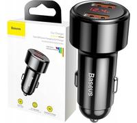 Baseus Car Charger Magic Series Dual Qc Digital Display Quick Chargin