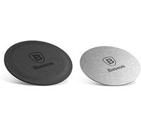 Baseus Magnet Iron Suit 2X Plaques métalliques magnétiques pour Support de téléphone Portable Smartphone Car Mount Silver (ACDR-A0S) Multicolore