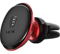 Baseus Magnetic Air Vent Support magnétique pour voiture pour grille de ventilation avec support pour 2 câbles Rouge (SUGX-A09)