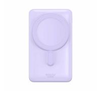 Baseus Magnetic Bracket Banque d'alimentation sans fil à charge rapide 10000 mAh 20 W Violet