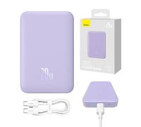 Baseus Magnetic Mini Portable Battery, 10000 mAh, 20 W, violet