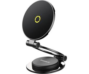 Baseus MagPro 3 Support téléphone magnétique à double anneau - Noir cosmique