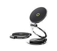 Baseus MagPro II Magsafe Support de Voiture Universel pour Tableau de Bord, 20 aimants N56 et Rotation à 360°, pour iPhone 12-16, Tous Les téléphones avec Anneau en métal