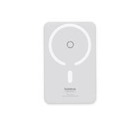 Baseus MagPro Lithium Polymère (LiPo) 5000 mAh Recharge sans fil Blanc