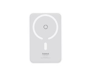 Baseus MagPro Lithium Polymère (LiPo) 5000 mAh Recharge sans fil Blanc
