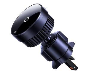 Baseus MagPro Series Qi2 - Support de téléphone de voiture - Grille de ventilation - Magnetique et MagSafe - Chargeur sans fil - Noir