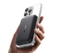 Baseus MagSafe Powerbank 10 000 mAh, certifié Qi2 15 W, Charge sans Fil Ultra Rapide, Charge de câble PD 22,5 W, Batterie Externe Portable pour iPhone 16/15/14/13/12, Noir