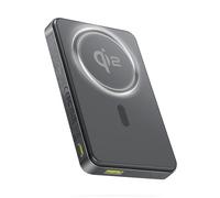 Baseus Magsafe Batterie Externe, Certifié Qi2 Batterie Externe Magnétique 10000mAh, 15W Power Bank Sans Fil, Mini Powerbank USB-C PD 22.5W Charge Rapide, Batterie Externe pour iPhone 16/15/14/13, Noir