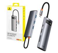 Baseus Metal Gleam 7in1 Hub, USB-C vers 3x USB 3.0 + HDMI 4K@60Hz + USB-C PD + microSD/SD