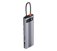 Baseus Hub USB Metal Gleam Series 11-en-1 multifonctionnel – Type-C vers 3x USB